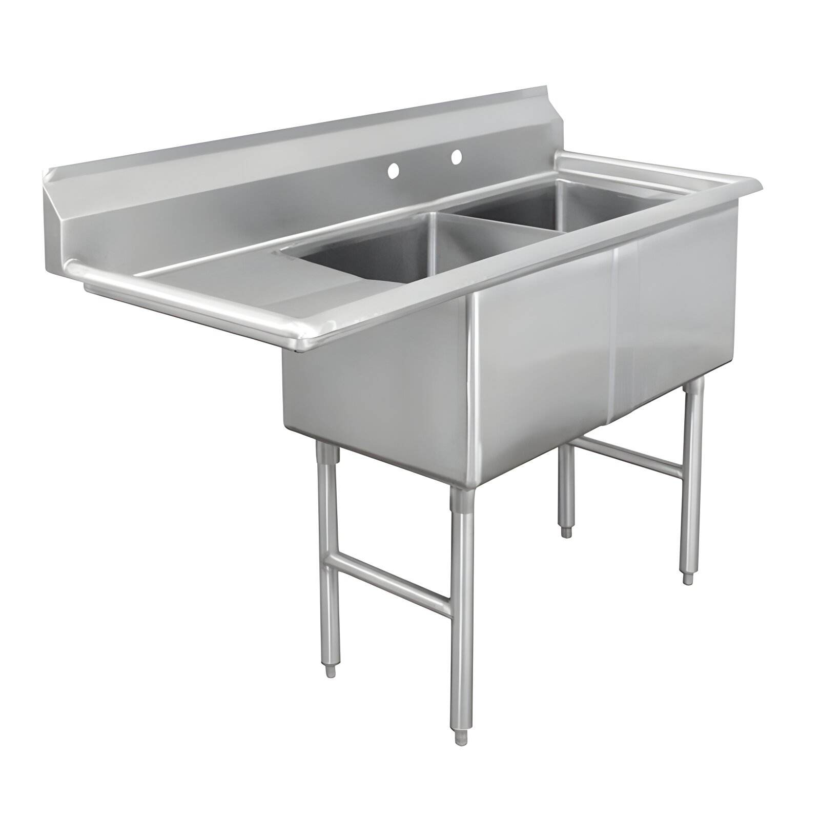 Customized Restaurant Hotel Supplies Utility Industrial Stainless Steel Compartment Sink Kitchen Commercial Sink